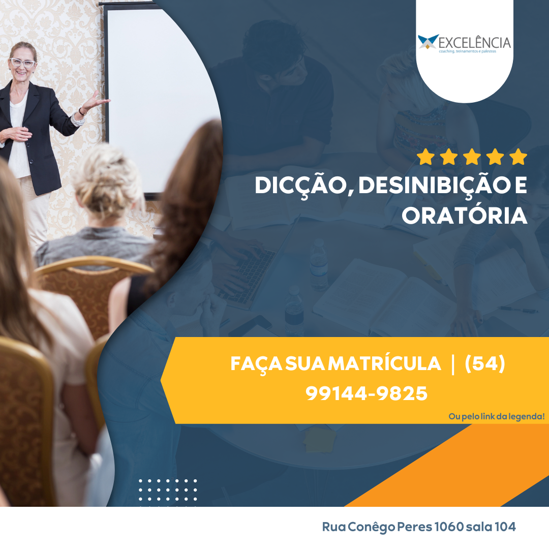 Conheça nosso Programa Dicção e Oratória